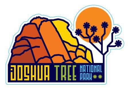 12580 - Sunlight Hues - Joshua Tree - Sticker - Large