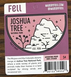 Joshua Tree Vinyl Sticker Pink #1