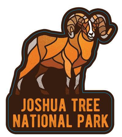 00253 - Halftone - Bighorn Sheep - Sticker - Large