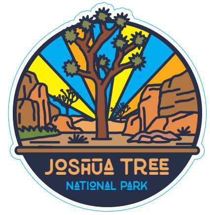 13150 - Round - Joshua Tree - Sticker - Large