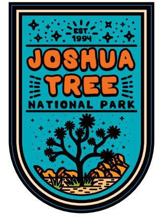 04481 - Blue Burst - Joshua Tree - Sticker - Large