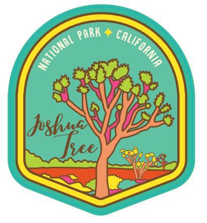 05235 - Pastel Patch - Joshua Tree - Sticker - Large