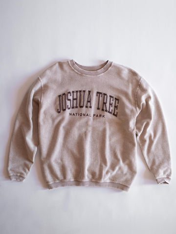 Joshua Tree Embroidered Crew - Khaki