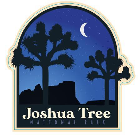 05134 - Modern Sketch - Joshua Tree - Sticker - Large