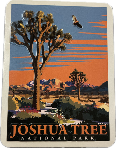 Joshua Tree Retro Hawk Tin Magnet
