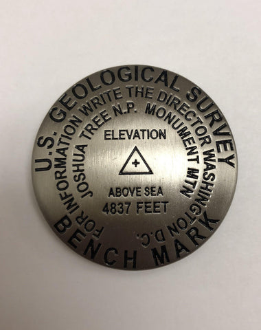 U.S. Geological Survey Bench Mark Magnet - Joshua Tree National Park Association